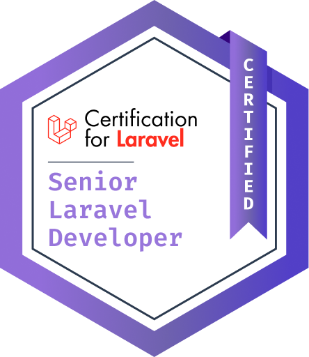 Laravel certification badge